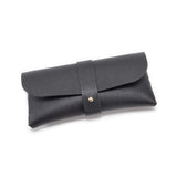 Red Chic & Sleek PU Leather Soft Eyeglass Case - Protective Pouch for Sunglasses & Reading Glasses