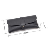 Red Chic & Sleek PU Leather Soft Eyeglass Case - Protective Pouch for Sunglasses & Reading Glasses