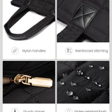 Black New Large Capacity Tote Bag - Fashionable Quilted Women's Shoulder Bag and Laptop Bag