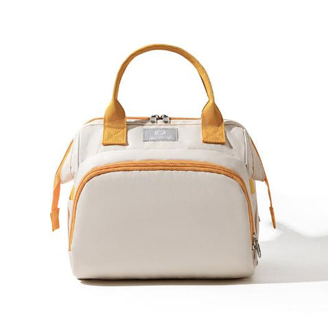 Beige Versatile 3-in-1 Nappy Bag | Convertible Backpack, Tote & Crossbody with Insulated Pockets