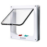 Secure 4-Way Locking Pet Door for Cats & Small Dogs - Easy Access Flap for Doors, Walls & Glass(Size L)