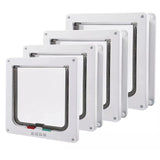 Secure 4-Way Locking Pet Door for Cats & Small Dogs - Easy Access Flap for Doors, Walls & Glass(Size L)