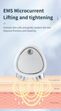 White EMS Microcurrent Facial Lifting Massager - Skin Tightening & Sculpting Beauty Tool