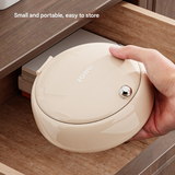 White Modern Portable Sewing Kit - All-in-One Compact Organizer with Magnetic Pin Cushion for Home & Travel