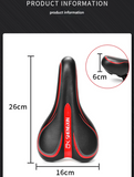 Black patterned style Mountain Bike Saddle - Comfortable and Durable Bicycle Seat for MTB and Road Bikes