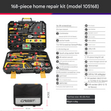 168-Piece Ultimate Hand Tool Kit - Comprehensive Household & Auto Repair Set with Socket Wrenches, Pliers, Screwdrivers & Portable Storage Case