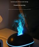 Crack color Mini USB Aromatherapy Diffuser with Flame Projection - Portable Humidifier for Home and Car Use