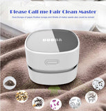 Orange Rechargeable Cordless Mini Desktop Vacuum - Portable Handheld Cleaner for Desk, Keyboard, Crumb & Dust