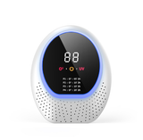 White Rechargeable Ozone & UV-C Air Purifier with Remote - Portable Odor Eliminator for Home, Pets & Closets