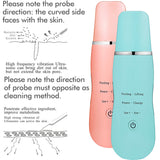 Ultrasonic Skin Scrubber - Deep Cleansing, Peeling, Lifting & Ion Infusion Facial Spatula(green)