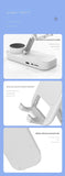 Foldable Desktop Phone Stand with Bluetooth 5.3 Speaker - Adjustable Angle & Height, TF/Line-In(yellow)