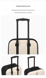 Compact Expandable Foldable Luggage - Reinforced Alloy Handle & Silent Wheels(white)