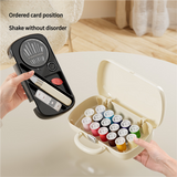Complete Sewing Kit - Portable with Organized Compartments(white)