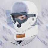 Anti-Fog Thermal Cycling hat - Reflective Safety & Voice Amplification(khaki)