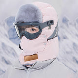 Anti-Fog Thermal Cycling hat - Reflective Safety & Voice Amplification(khaki)