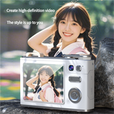 Glitter Sand Design 64MP HD Digital Camera with LED Fill Light & Auto Focus(white)