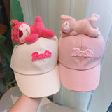 Cute Plush - Decorated Baseball Cap(black)