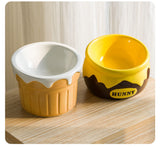 Premium Elevated Pet Bowl with Ergonomic 15°  Tilt & Large Capacity(Beer Bowl)