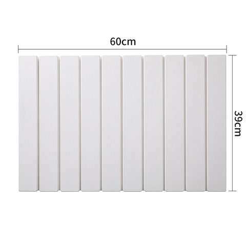 Collapsible Diatom Mud Bath Mat - Quick Dry, Non-Slip, Odor-Free Absorbent Pad(white)