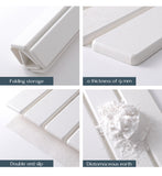 Folding Diatomaceous Earth Countertop Drain Mat - Quick Dry, Non-Slip & Easy Clean Absorbent Pad(light grey)