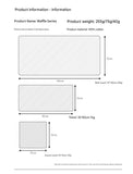 Luxurious 100% Cotton Waffle Weave Towel Set - 3-Piece Absorbent, Quick-Drying & Soft(Dark Brown)