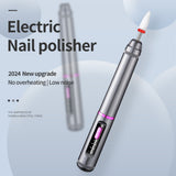 Professional Electric Nail Drill Pen Kit - 3-Speed, Bidirectional, Rechargeable Manicure & Pedicure Tool(Silver Gray)