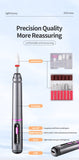 Professional Electric Nail Drill Pen Kit - 3-Speed, Bidirectional, Rechargeable Manicure & Pedicure Tool(Silver Gray)