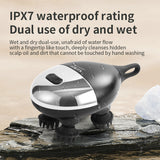Intelligent 3D Electric Head & Scalp Massager - 7 Massage Techniques, IPX7 Waterproof, Rechargeable(Yellow)