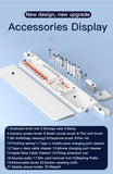 Two Multi-functional Keyboard Cleaning Kit & Ergonomic Wrist Rest with Integrated Storage(White)