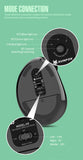 Two Ergonomic Vertical Wireless Mouse - Dual Mode (2.4G & Bluetooth), 5 Adjustable DPI, Silent Clicks, Rechargeable(black)