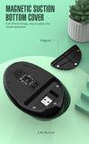 Two Ergonomic Vertical Wireless Mouse - Dual Mode (2.4G & Bluetooth), 5 Adjustable DPI, Silent Clicks, Rechargeable(white)