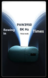 Tri-Mode Wireless Gaming Mouse with 8000Hz Polling Rate, PAW3950 Sensor & Magnetic Charging Dock(black)