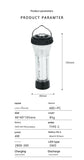 Portable Outdoor Camping Lantern with Tripod Stand, Soft Light Diffuser & USB-C Charging(black)
