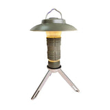 Portable Outdoor Camping Lantern with Tripod Stand, Soft Light Diffuser & USB-C Charging(green)
