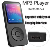Portable Digital Music Player - Bluetooth 5.4, Hi-Fi Lossless Sound, 8GB Built-in & Expandable Storage(black 32GB)
