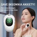 Handheld Microcurrent Sleep Aid Device - USB Rechargeable Pulse Massager for Relaxation & Deep Sleep(black)