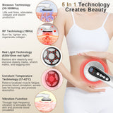 Advanced Multi-Technology Body Contouring Device - 5-in-1 Skin Firming, Muscle Toning & Rejuvenation Tool(White)
