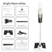 Cordless 2-in-1 Handheld & Stick Vacuum Cleaner with Detachable Water Tank & Dust Mite Remover(white)