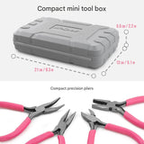 11-Piece Precision Craft & Jewelry Making Tool Kit with Portable Case - Pliers, Screwdrivers & Tweezers for DIY Projects(green)