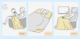 Ultra-Soft Kids Plush Fleece Blanket - Cozy Cartoon Animal Throw for All Seasons (Rabbit)