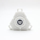 Two Sci-Fi Triangular Keychain Fidget Spinner - 3D Printed EDC Stress Relief Toy(white)