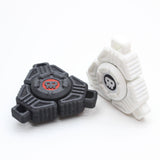 Two Sci-Fi Triangular Keychain Fidget Spinner - 3D Printed EDC Stress Relief Toy(black)