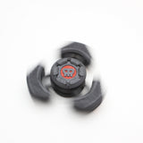 Two Sci-Fi Triangular Keychain Fidget Spinner - 3D Printed EDC Stress Relief Toy(black)