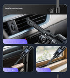 Multi-Function Cordless Handheld Vacuum Cleaner & Blower - Powerful Brushless Motor with Digital Display(Black and gray)