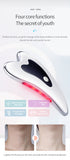 Electric Gua Sha Facial Massager with Heat, Vibration & LED Light Therapy - 4-in-1 Scraping Tool for Face Lifting, Skin Tightening & Anti-Wrinkle(White)
