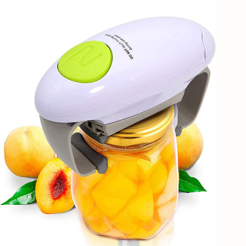 Effortless Electric Jar Opener - Automatic Grip for Arthritis Sufferers, Seniors & Weak Hands(white)