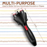 Automatic Hair Braiding Tool - Bi-Directional Rotation, Quick Twist Styling for Braids & Handmade Bracelets(black)