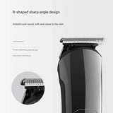 All-in-One Professional Men's Grooming Kit - IPX7 Waterproof Hair Clipper & Beard Trimmer with LED Display(Grey)