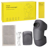 Rechargeable Heated Knee Massager Brace with Vibration & Adjustable Straps(Grey)