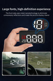 Compact OBD2 Car Head-Up Display (HUD) - Digital Speedometer with 5 Alarm Functions & Adaptive Brightness(black)